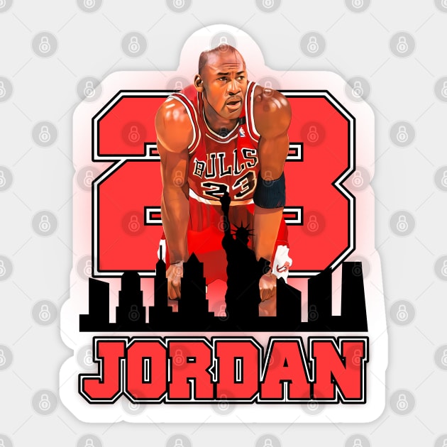 MJ Goat Basketball Team Sticker by Grindbising